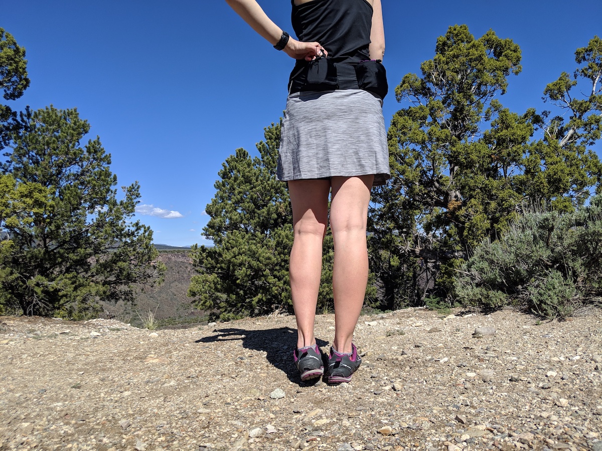salomon running skirt